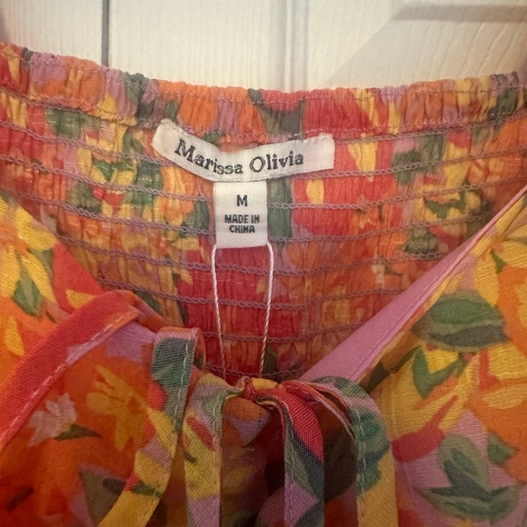 🌺 Flutter sleeves floral trimmer mini dress - Picture 2 of 4